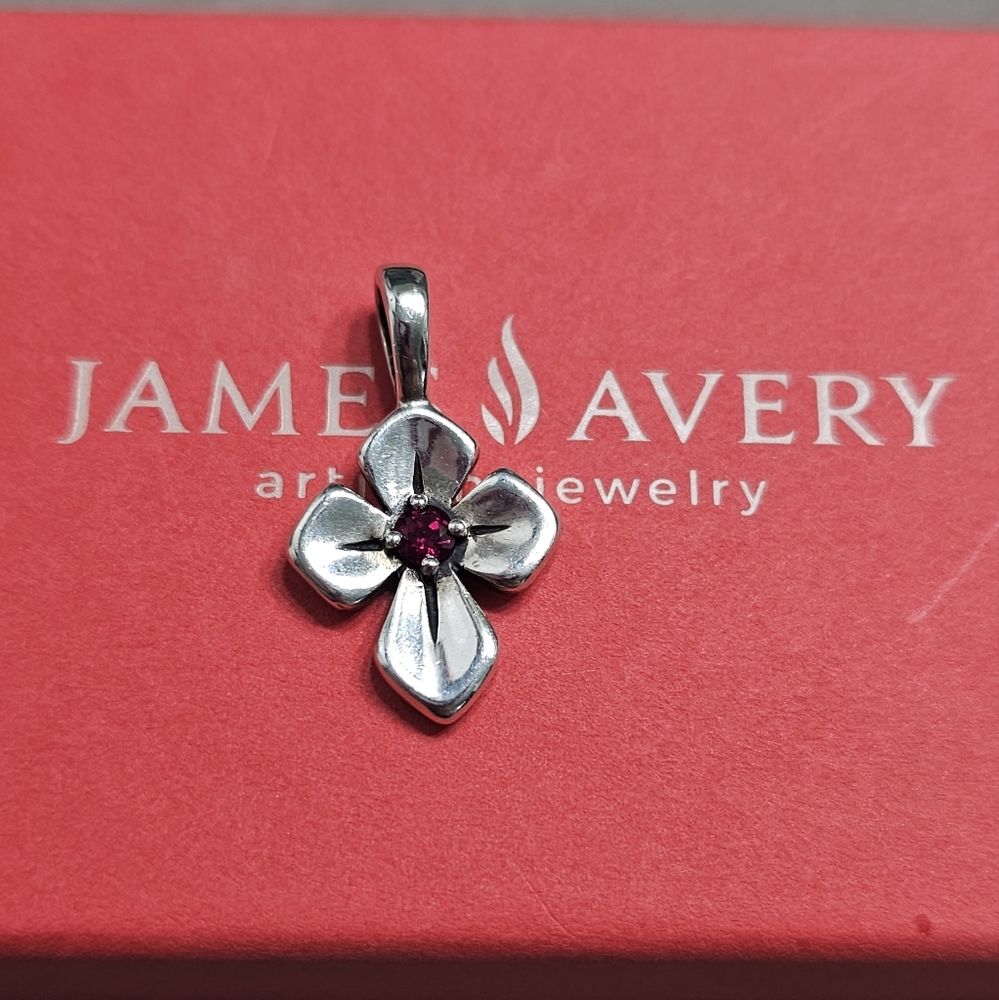 RETIRED James Avery Lucerne Cross Ruby